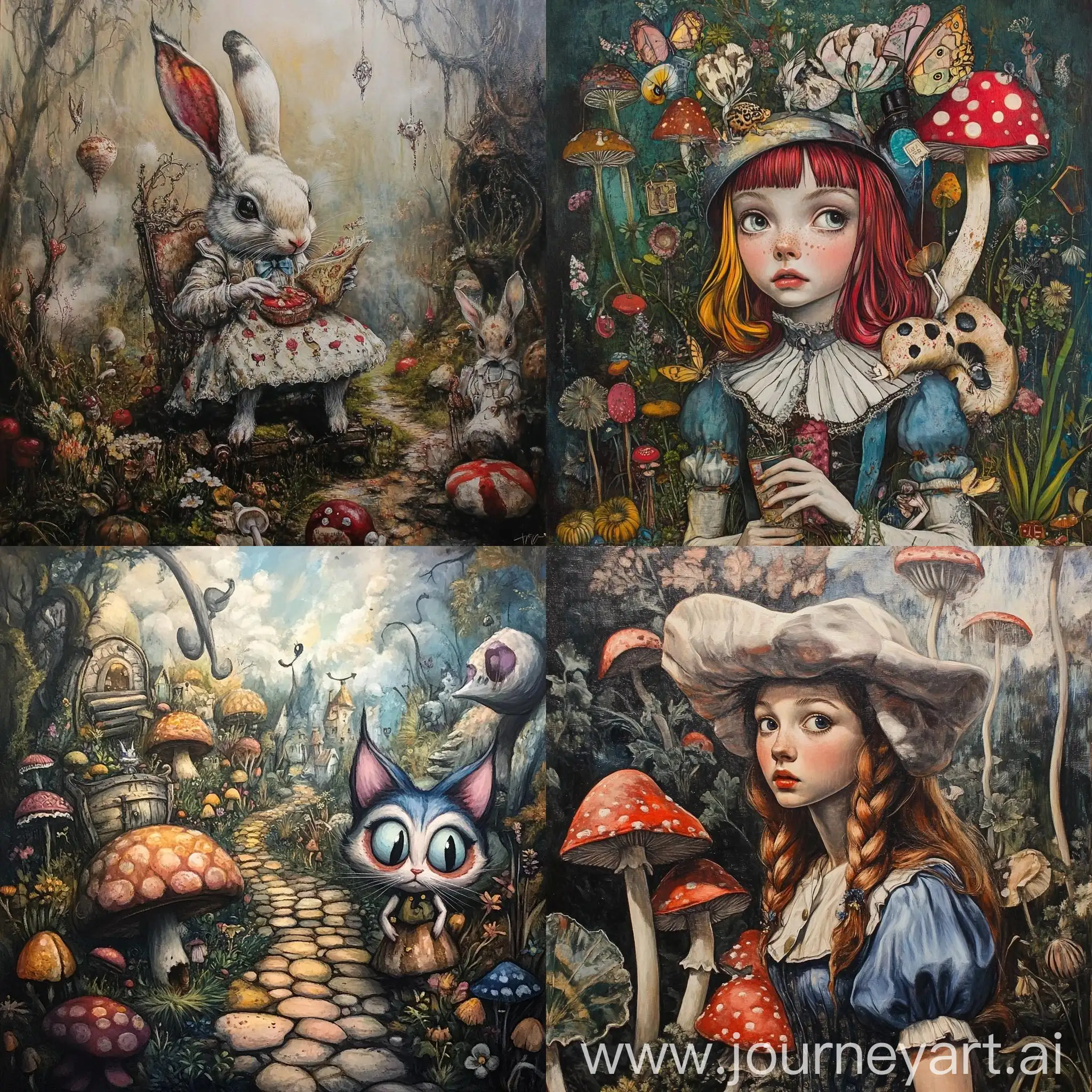 Enchanting-Wonderland-Scene-with-Whimsical-Creatures