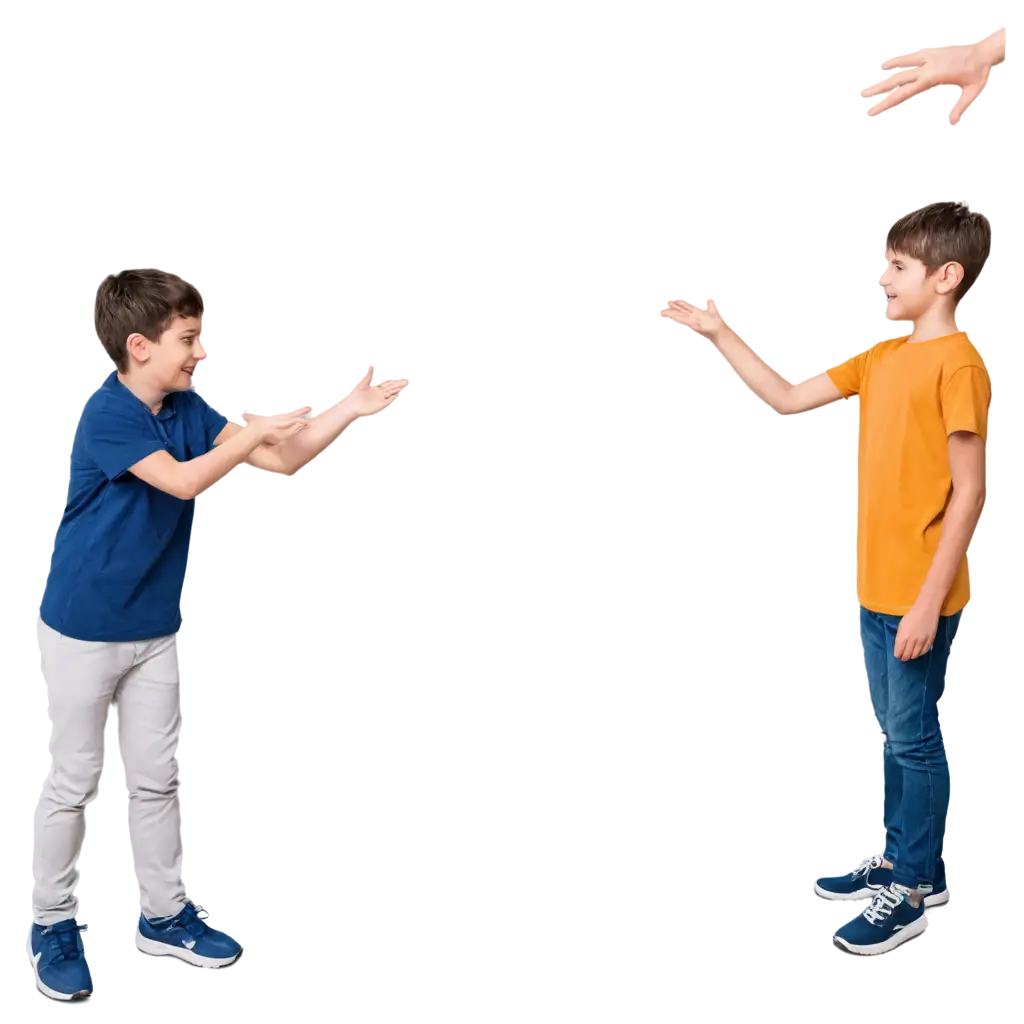 Vibrant-PNG-Image-of-Two-Children-Smiling-and-Playing-Rock-Paper-Scissors