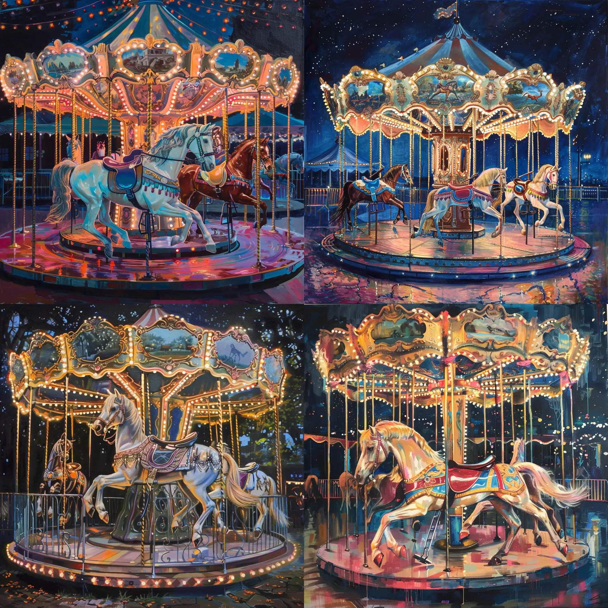 Nighttime-Carousel-Scene-with-Soft-Illumination-and-Horse-Silhouette