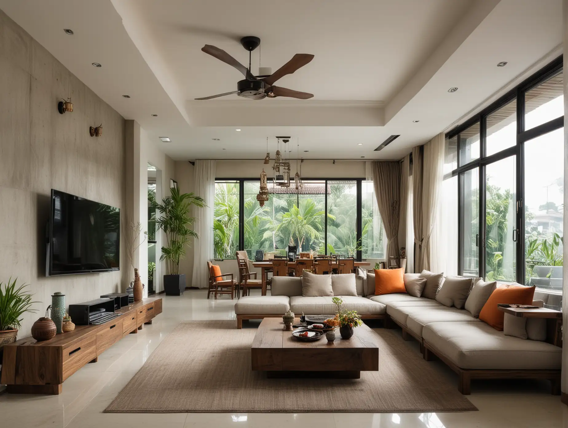 modern living room, Vietnamese style