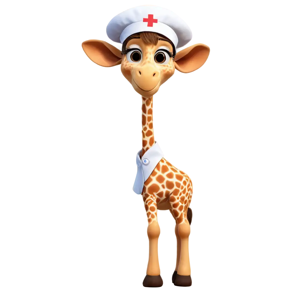 Disney-Pixar-Nurse-Giraffe-PNG-Poster-A-Charming-and-Clear-Image-for-Every-Occasion