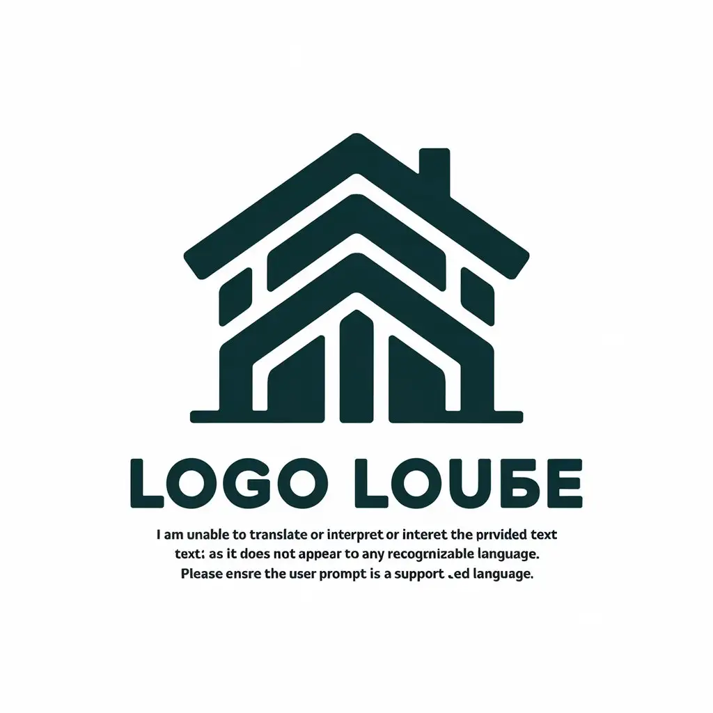 LOGO Design for Construction Modern House Symbol in Clear Background