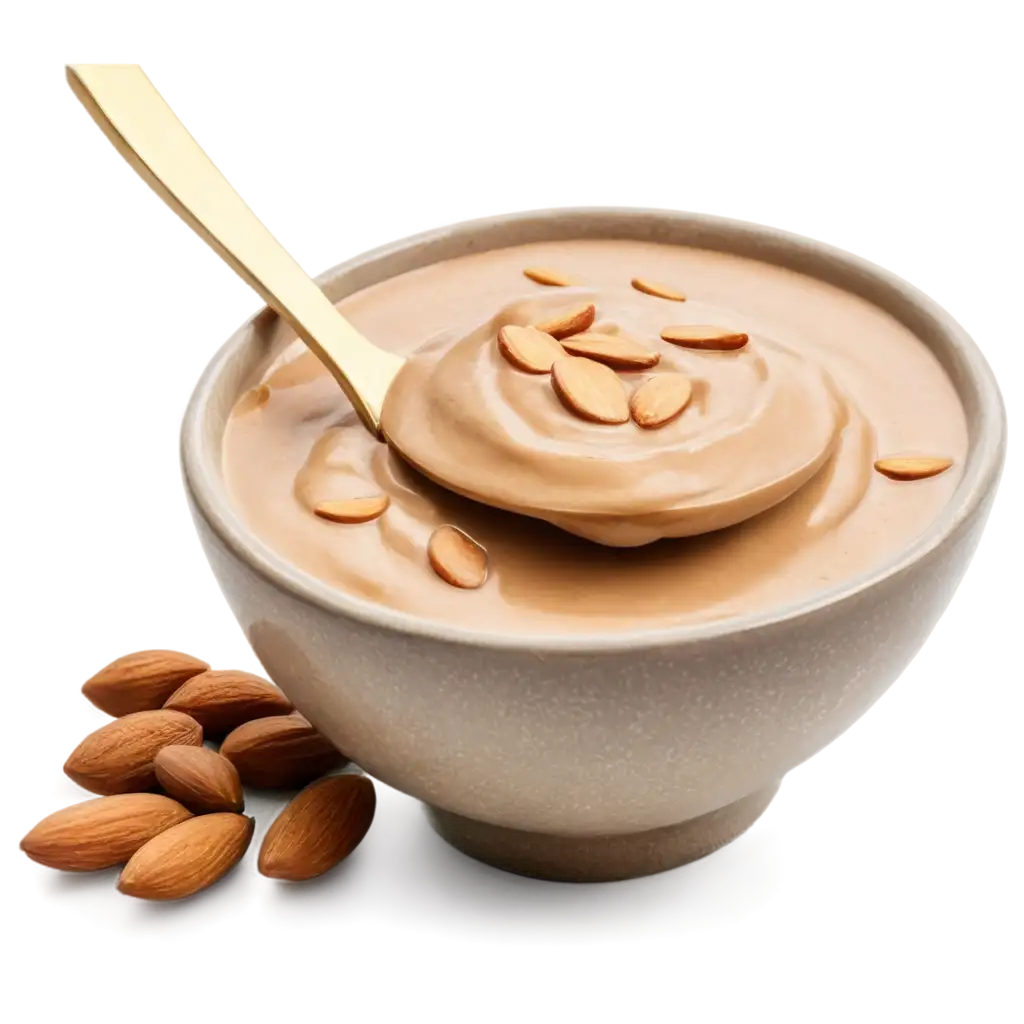 HighQuality-PNG-Image-of-a-Bowl-of-Milk-with-Almond-Butter-and-Banana-for-Health-Nutrition-Themes