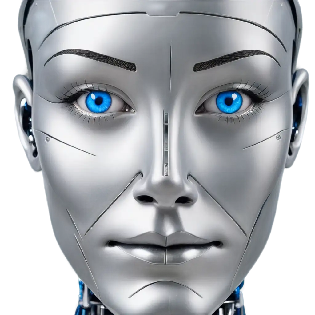 Stunning-PNG-Image-of-an-Electronic-Robotic-Metal-Face-with-Blue-Eyes