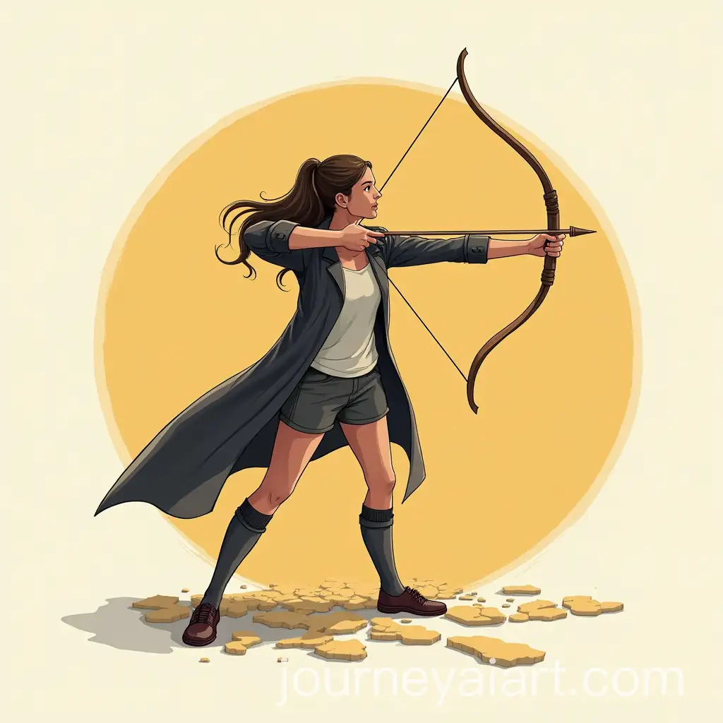 Illustration-of-a-Broken-Arrow-with-Bold-Design