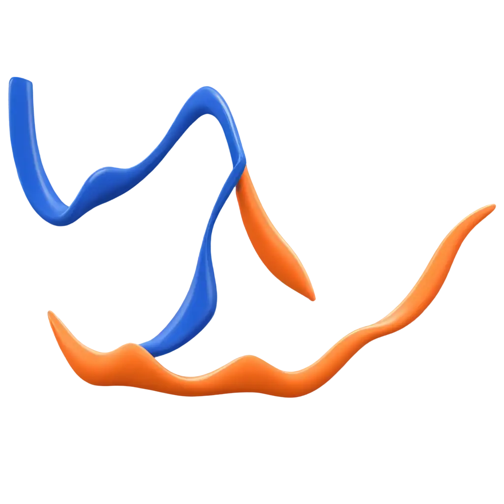 3D-Graphs-of-Functions-in-Orange-and-Blue-Colors-Volumetric-Grid-Visualization-in-PNG-Format