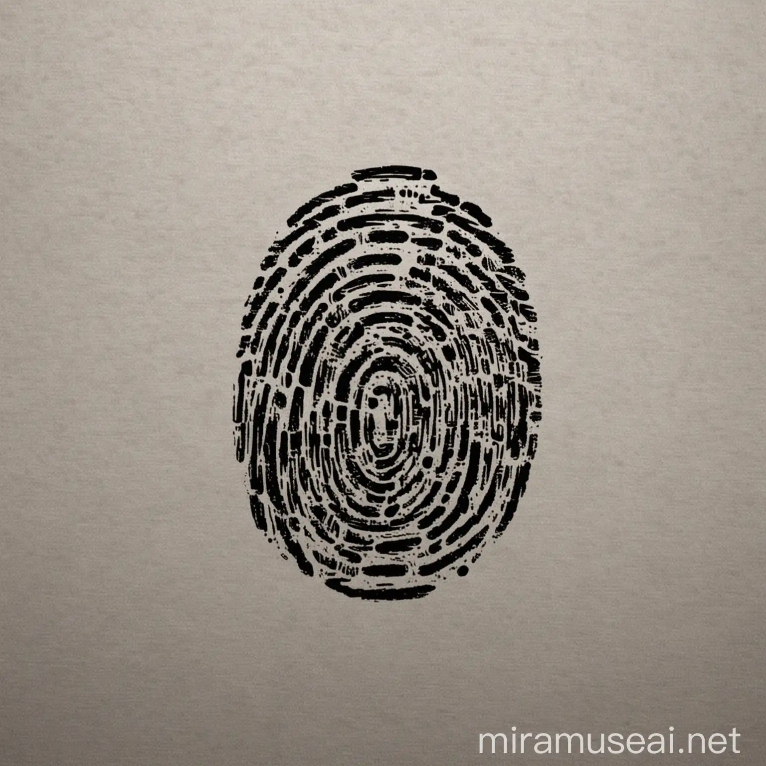 Modern Abstract Fingerprint Logo Design