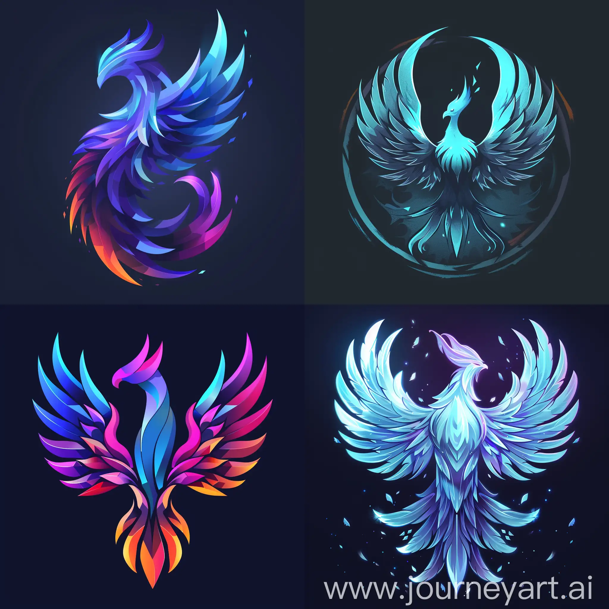 Phoenix-Logo-in-Cold-Colors-Version-6