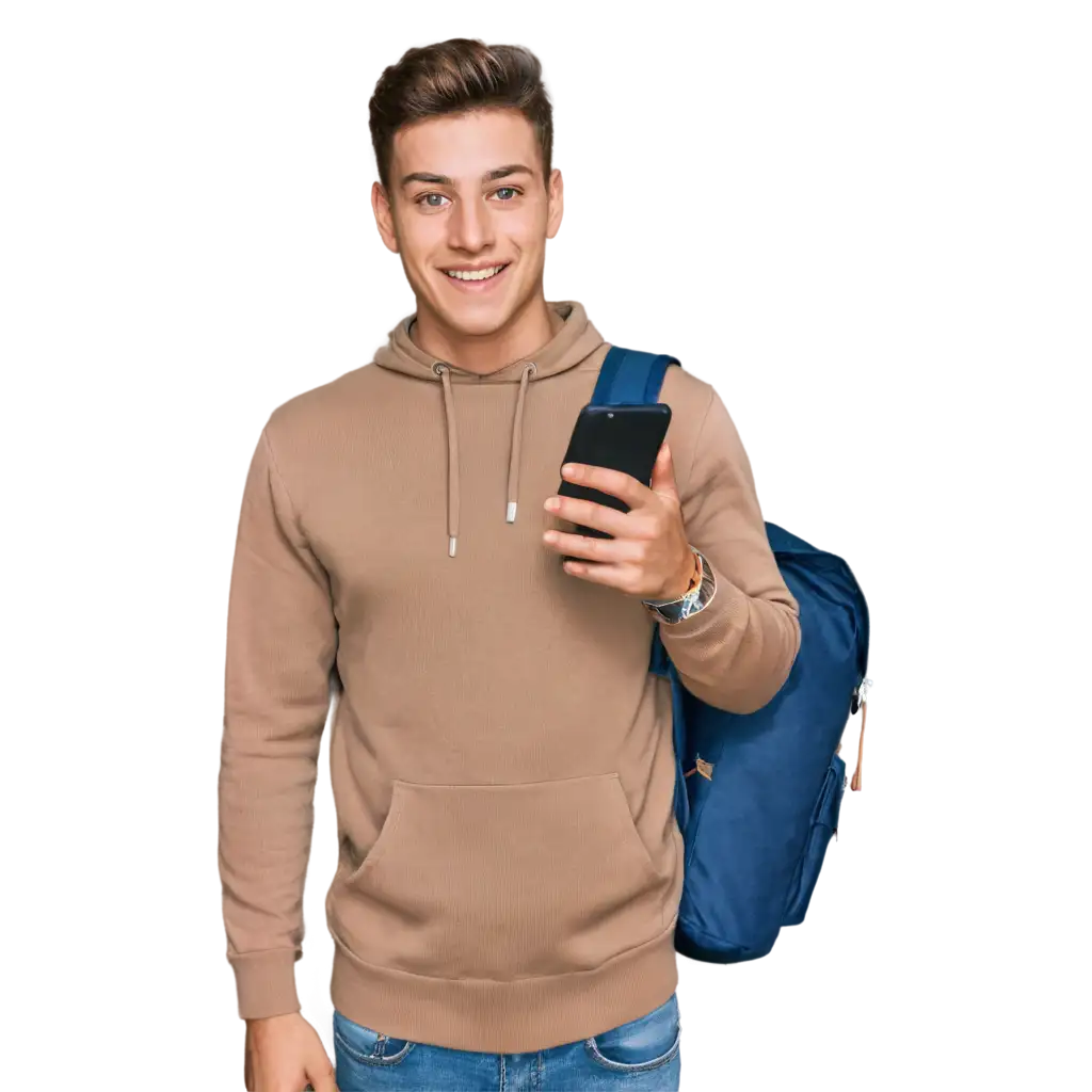 Young-Traveler-with-Backpack-Using-Mobile-App-PNG-Image-for-Esims-Internet-in-Europe-Ad