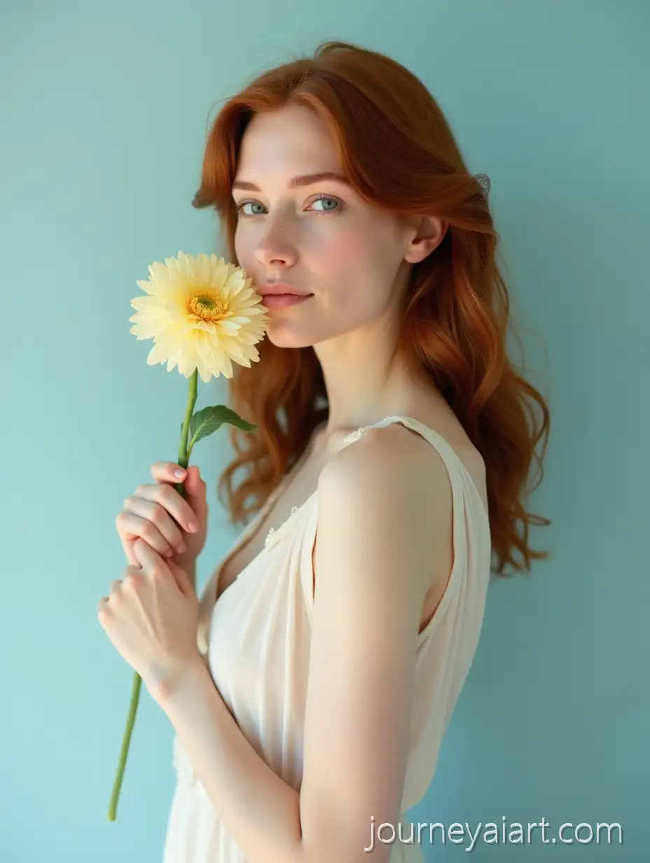 SereneSerene-Woman-with-Flower-Portrait-of-a-Woman-in-Her-Late-40s-with-Flower-Soft-and-Dreamy-Expression