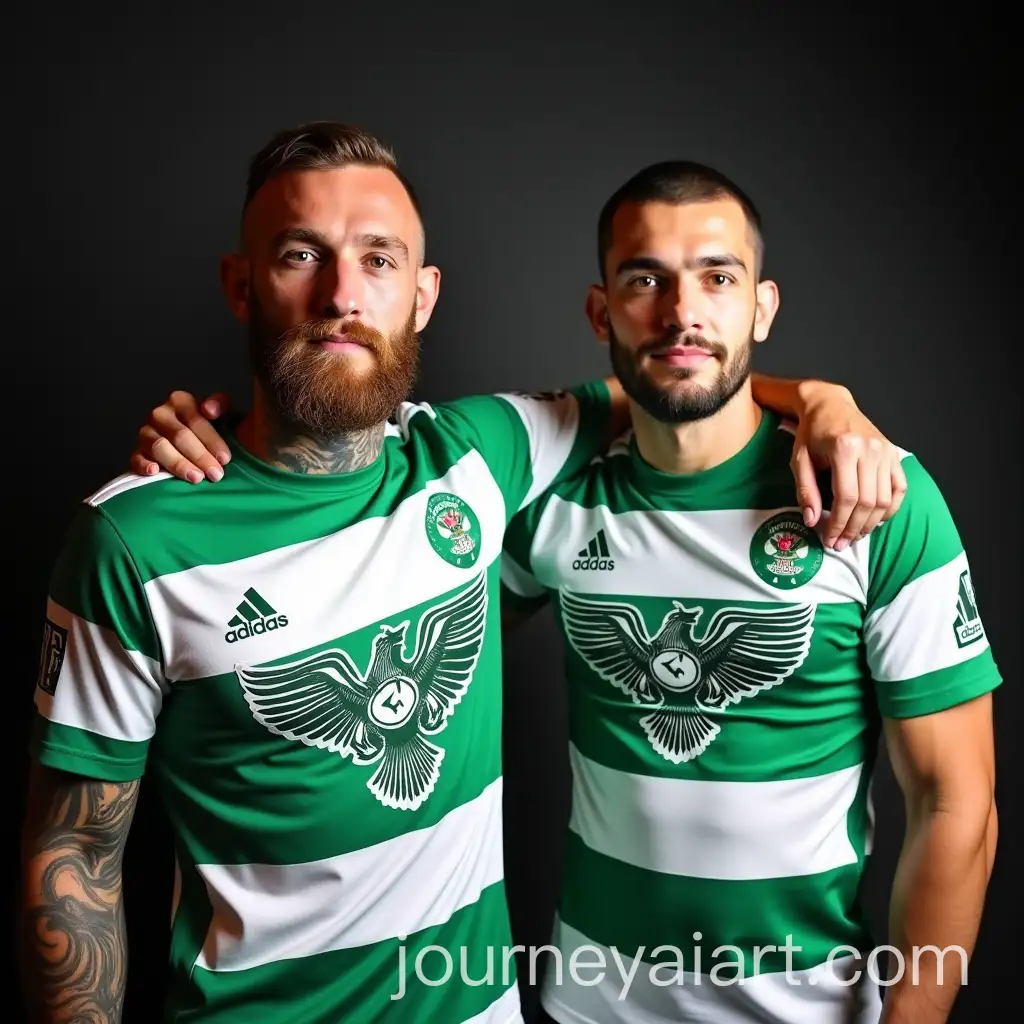 Conor-McGregor-and-Khabib-Nurmagomedov-Posing-in-Konyaspor-Jerseys
