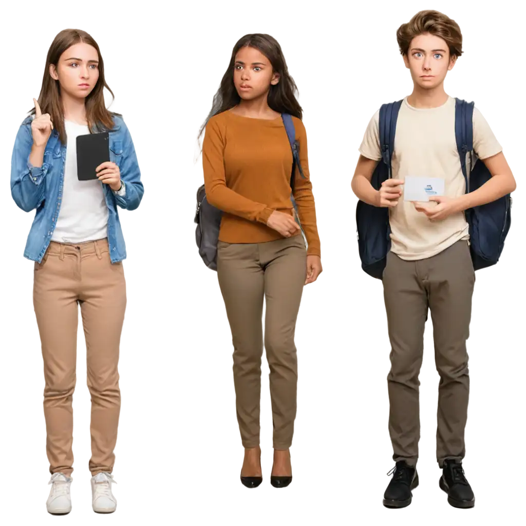 Cartoon-Girl-Expressing-WorryPNG-Image-Usage-Analysis-About-University-Result-Card-PNG-Format