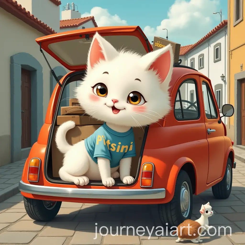 White-Kitten-Pitsini-and-Family-Moving-to-Ericeira-Portugal-in-Fiat500
