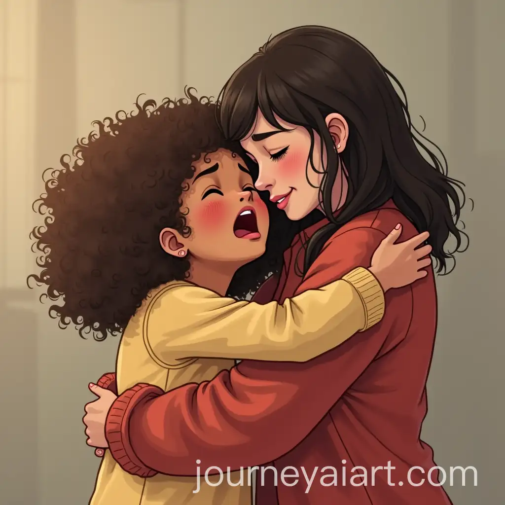 Girl-Crying-and-Hugging-Her-Parents-in-Emotional-Moment