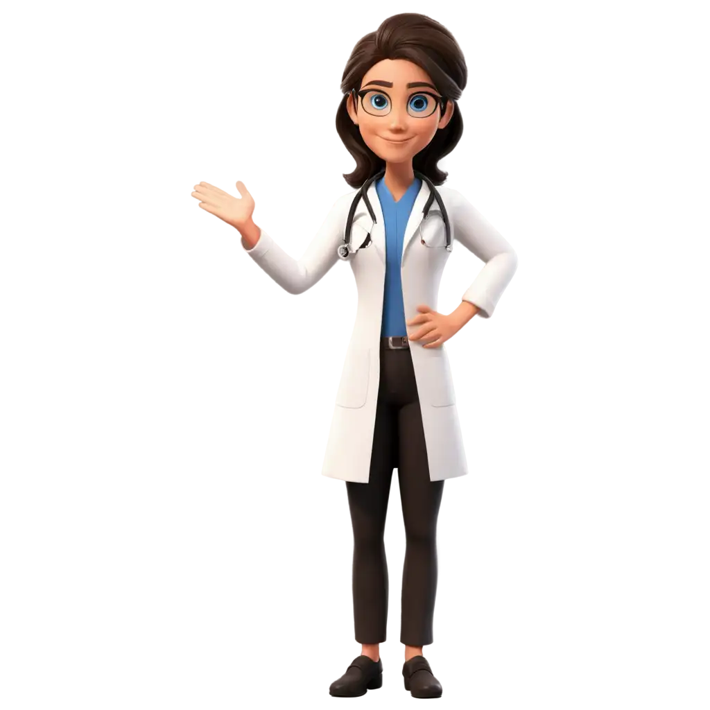 Cartoon-Doctor-PNG-with-Greeting-Hand-Ideal-for-Health-Medical-Designs