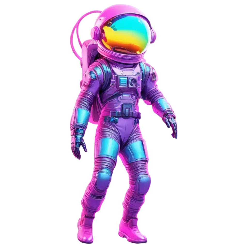 Vibrant-RetroFuturistic-Neon-Astronaut-PNG-for-Digital-Art-Web-Design-and-More