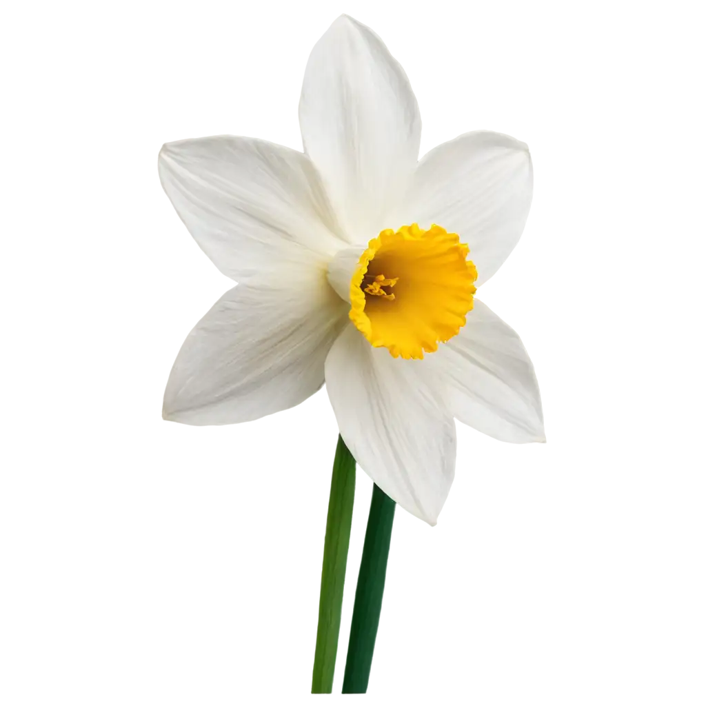 HighQuality-Daffodil-White-Flower-PNG-Image-for-Versatile-Design-Use