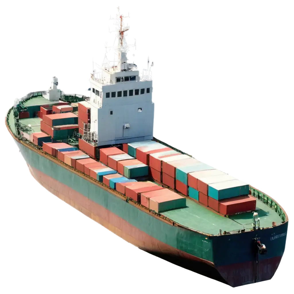 TopRight-View-of-Cargo-Ship-in-PNG-Format-for-HighQuality-Visuals