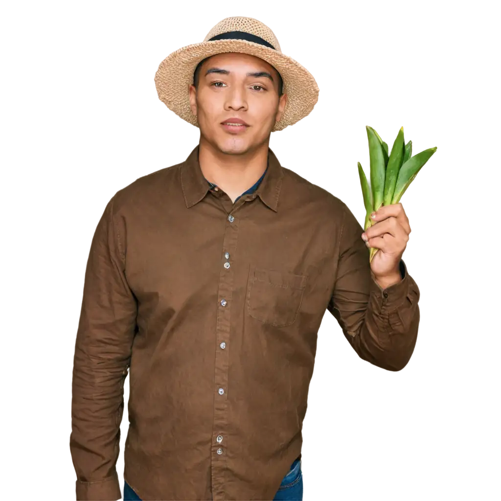 Man-Wearing-WADIPO-Hat-Holding-Petai-HighQuality-PNG-Image-for-Versatile-Use