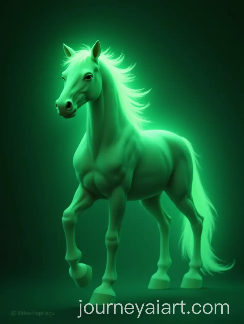 Healing-Horse-Radiating-Soothing-Green-Aura-of-Power
