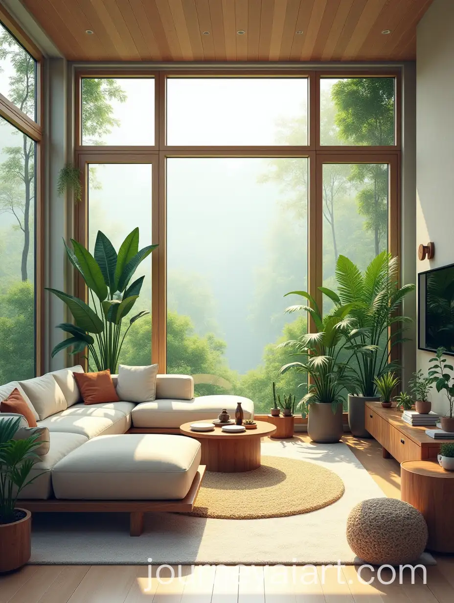 Elegant-Biophilic-Living-Room-with-Natural-Light-and-Indoor-Greenery