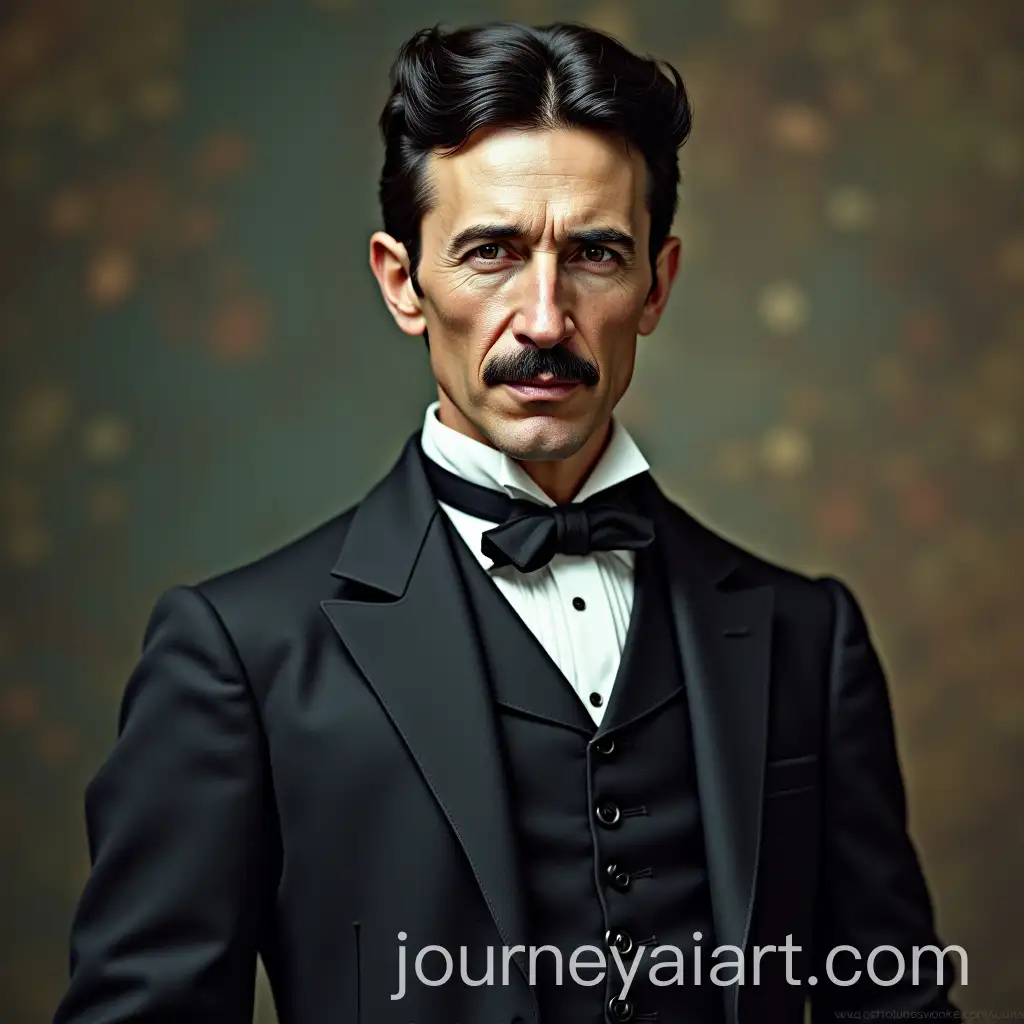 Scientist-Nikola-Tesla-Portrait-in-11-Aspect-Ratio
