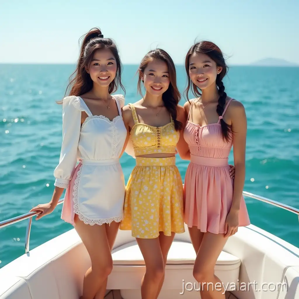 AI-Image-Prompt-ExpansionThree-Young-Women-on-a-Yacht-Embracing-Summer-Adventure