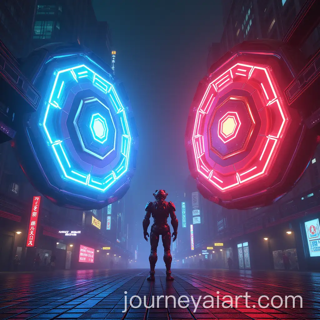 AI-Image-ExpansionRetro-Neon-Punk-Battle-Arena-with-Ancient-Alien-Cores-and-Digital-Robot-Enemy