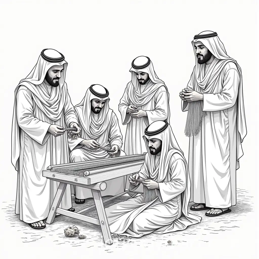 Saudi-People-Practicing-Traditional-Professions-and-Handicrafts