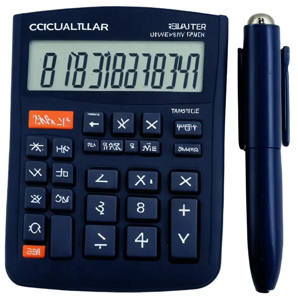 HighQuality-PNG-Image-of-a-Calculator-with-Pen-for-Versatile-Applications