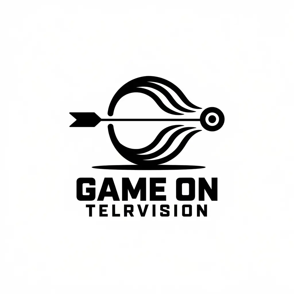 LOGO Design for Game On Television Modern Archery Theme with Abstract Arrow Element