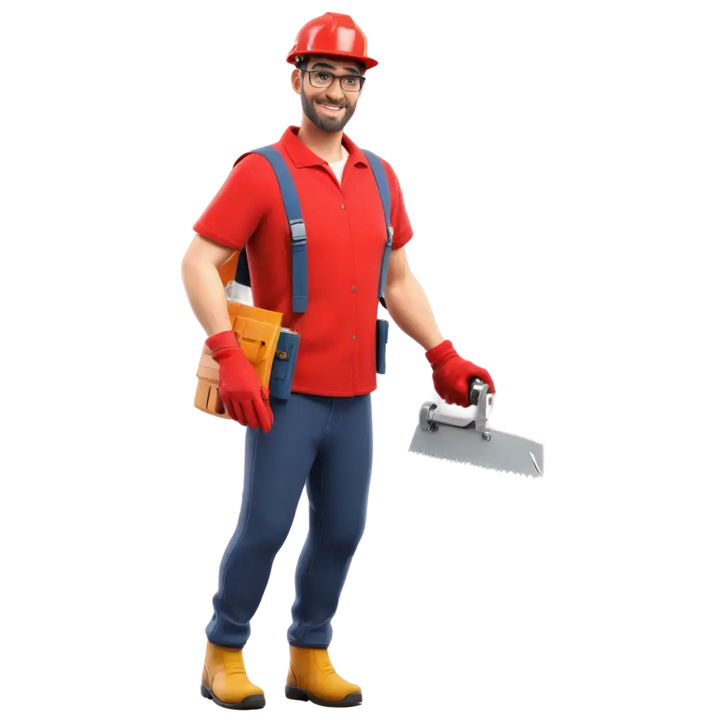 PNG-Image-of-a-Smiling-Carpenter-with-Saw-and-Protective-Gear