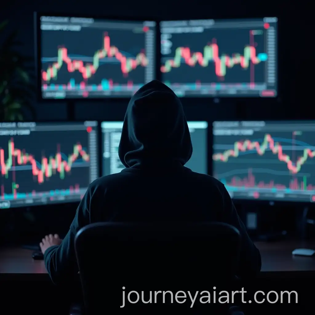 Trader-in-Hoodie-Analyzing-Charts-on-Large-Screens-in-Dark-Room