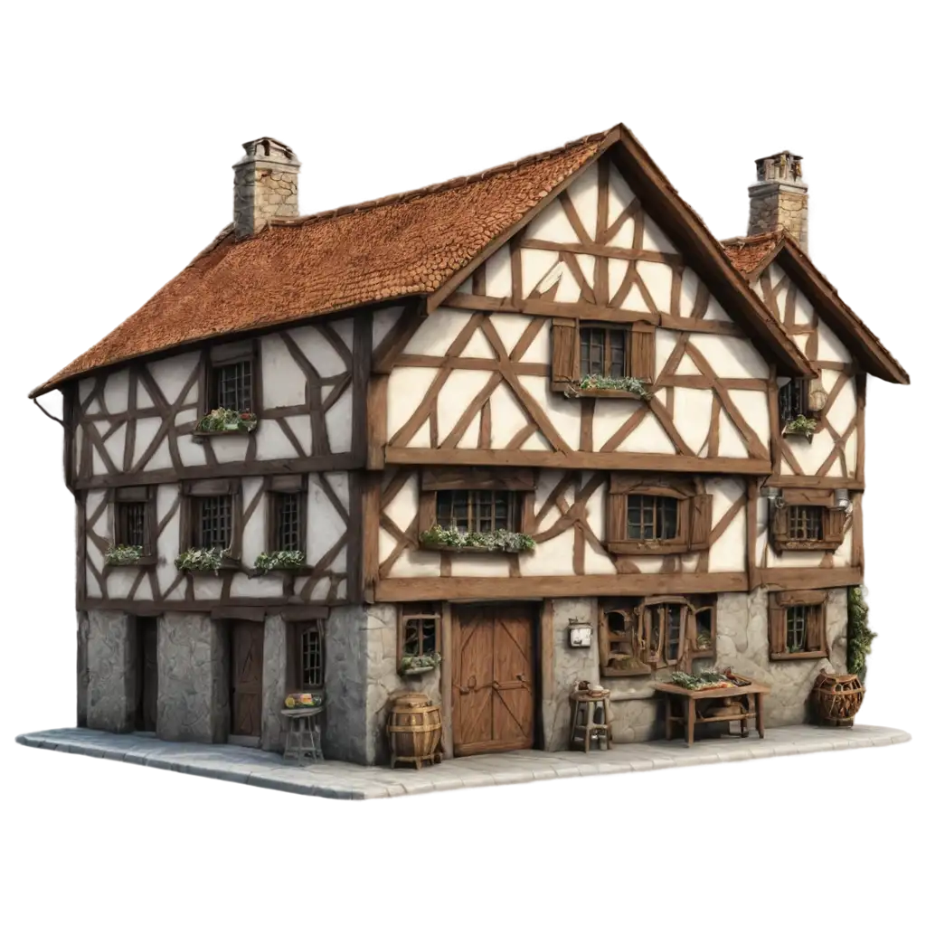 Medieval-European-Bread-Shop-House-PNG-Authentic-Historical-Charm-in-HighQuality-Image-Format