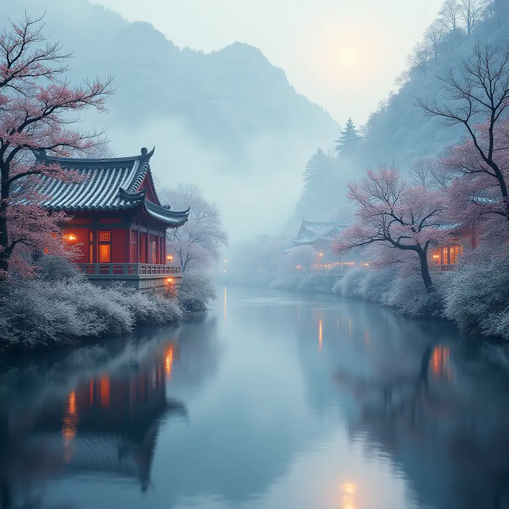 Chilly-Calm-Landscape-in-China-with-Serene-Atmosphere