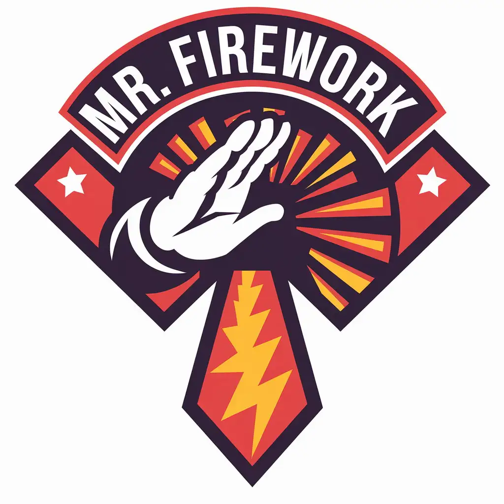 LOGO-Design-for-Mr-Firework-Salute-Symbol-in-Retail-Industry-with-Clear-Background