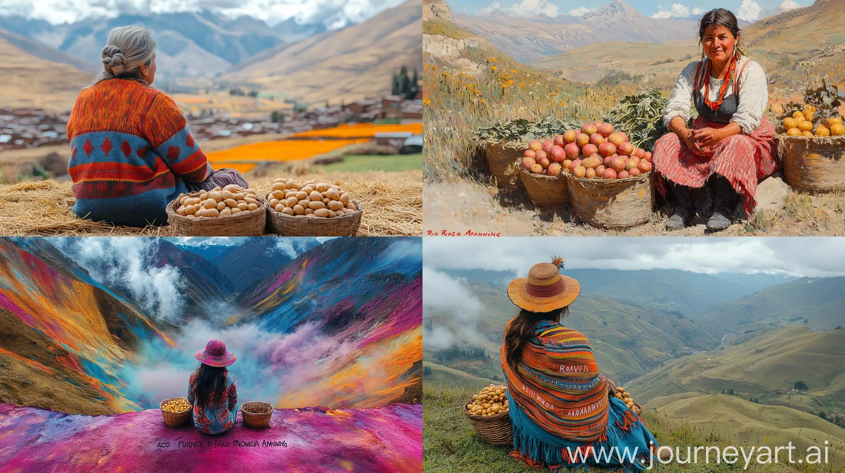 Woman-with-Potato-Baskets-Amid-Andean-Valley-Landscape