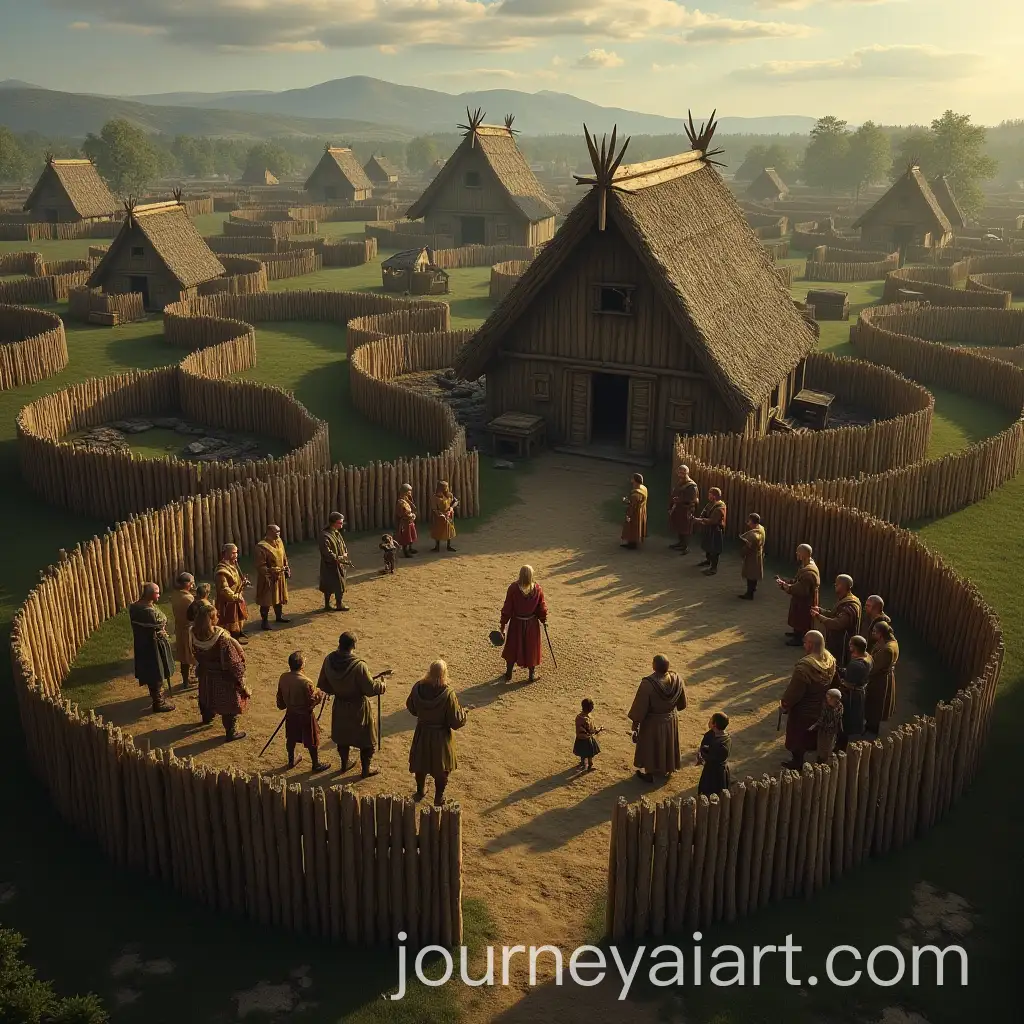 Viking-Village-with-Chieftains-Hall-and-Daily-Life-Activities