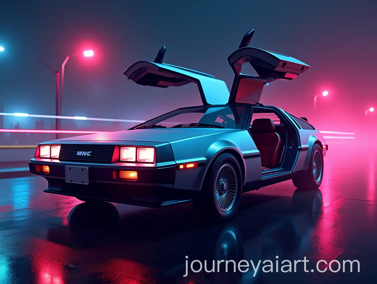 Synthwave-Style-DeLorean-Car-Wallpaper-in-4K-Resolution