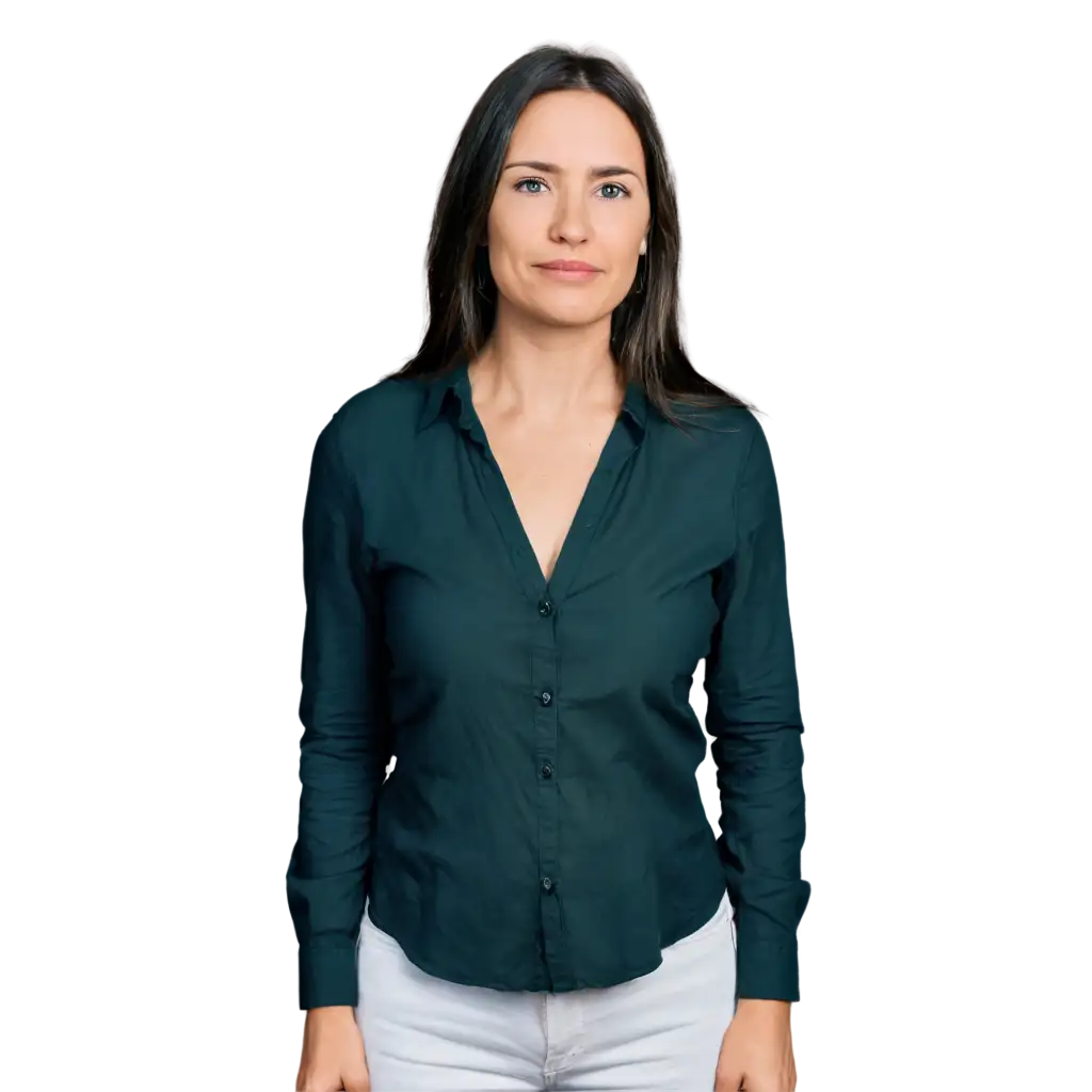 HighQuality-PNG-Image-of-a-40YearOld-American-Woman-in-a-Collared-Shirt