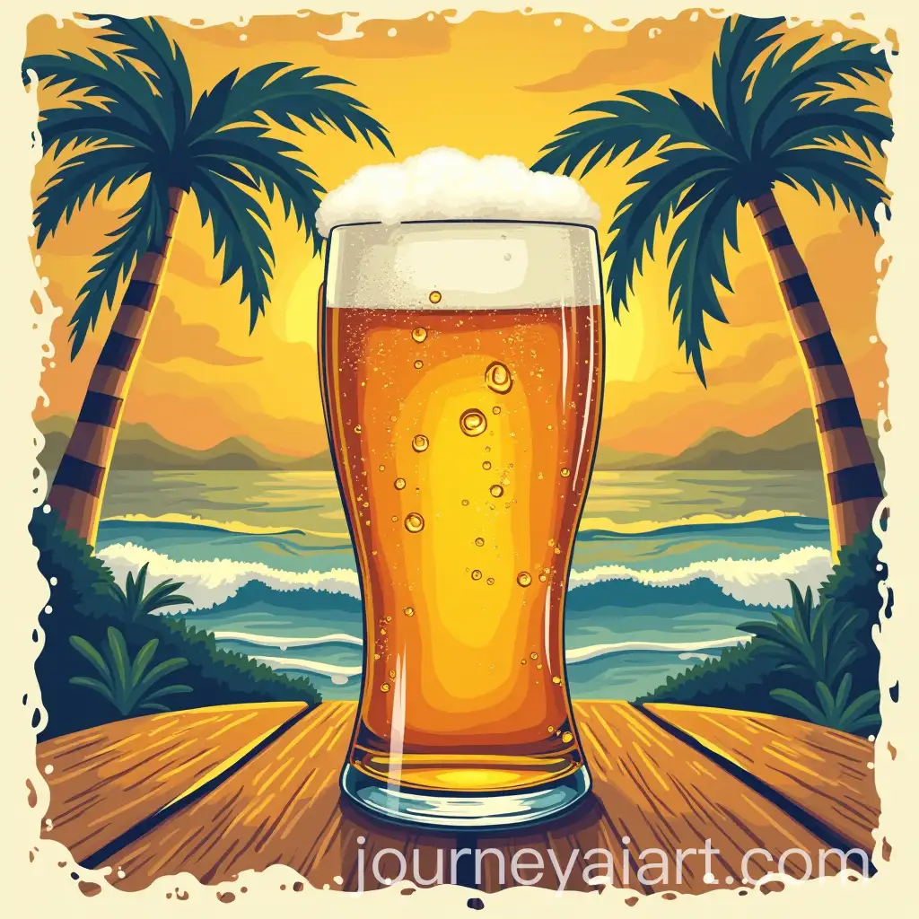 Refreshing-Cold-Draught-Beer-Label-for-aAI-Image-Prompt-Expansion-Hot-Australian-Day
