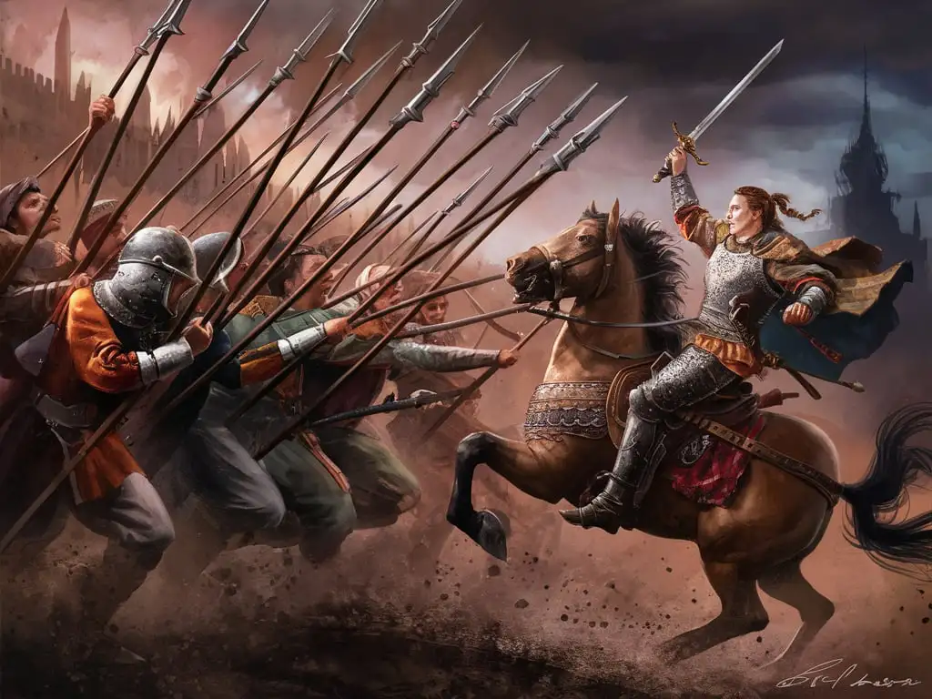 Fantasy-Spearmen-Attack-the-Rider