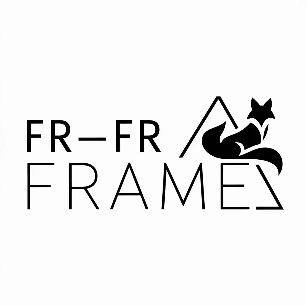 LOGO-Design-for-FrFr-Frame-Fox-on-AFrame-Background-in-Travel-Industry