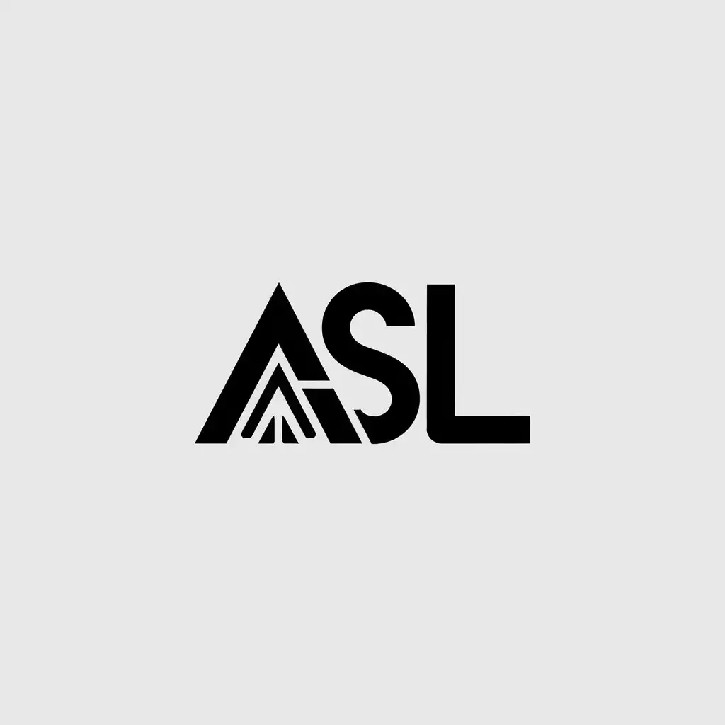 a vector logo design,with the text "ASL", main symbol:A logo for the transportation industry with ASL letters and elements of maritime and air transport for Bandha Heaven,Minimalistic,be used in transport industry,clear background