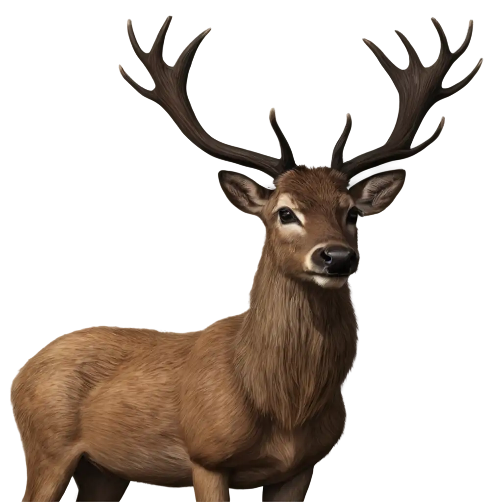 Realistic-Stag-PNG-Image-for-Diverse-Applications-HighQuality-and-Detailed