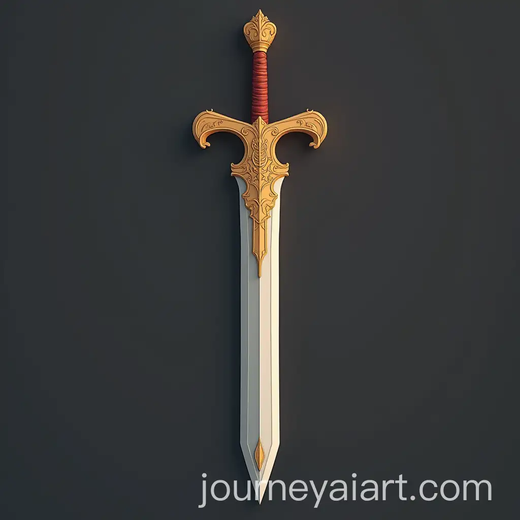 Stylized-Sword-in-Dramatic-Lighting