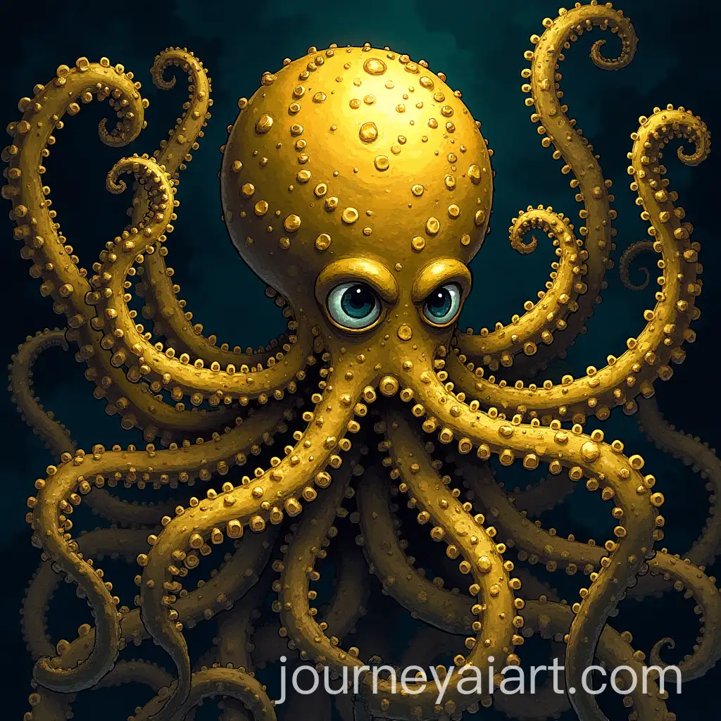 Lovecraftian-HorrAI-Art-Prompt-Expansionorterror-with-Golden-Metal-Tentacles-in-Deep-Space