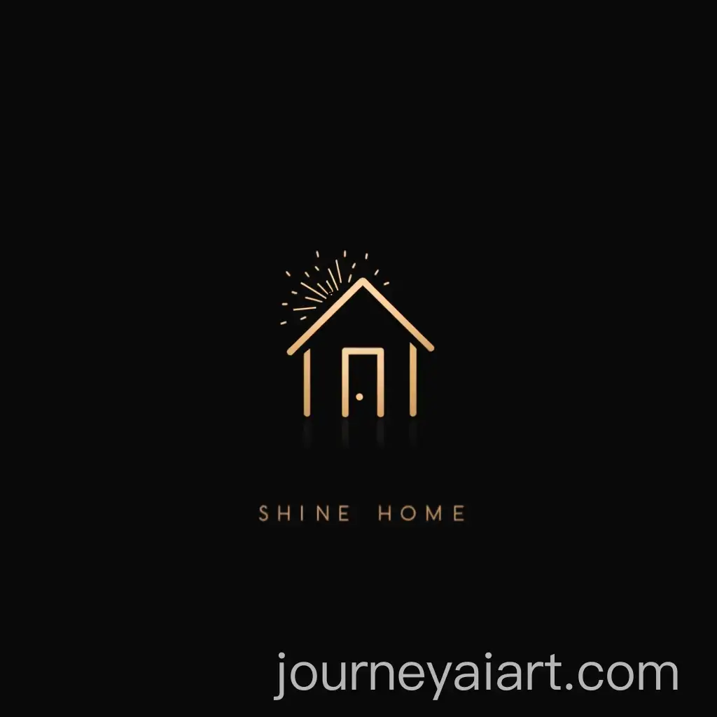 Minimalist-Flat-Icon-Logo-with-House-Outline-and-Sparkles-for-Premium-Housekeeping-Service