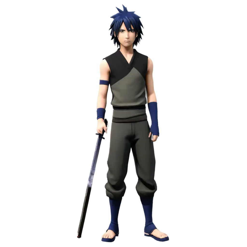 Dynamic-Sasuke-PNG-Image-Unleash-the-Power-of-Detailed-Character-Portrayal