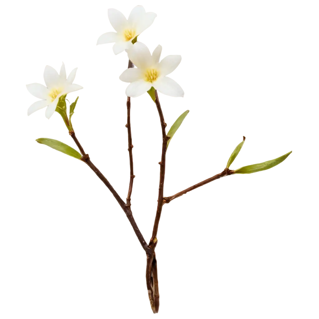 Vanilla-Flower-PNG-A-HighQuality-Image-of-Three-Vanilla-Blossoms-for-Clear-Versatile-Use